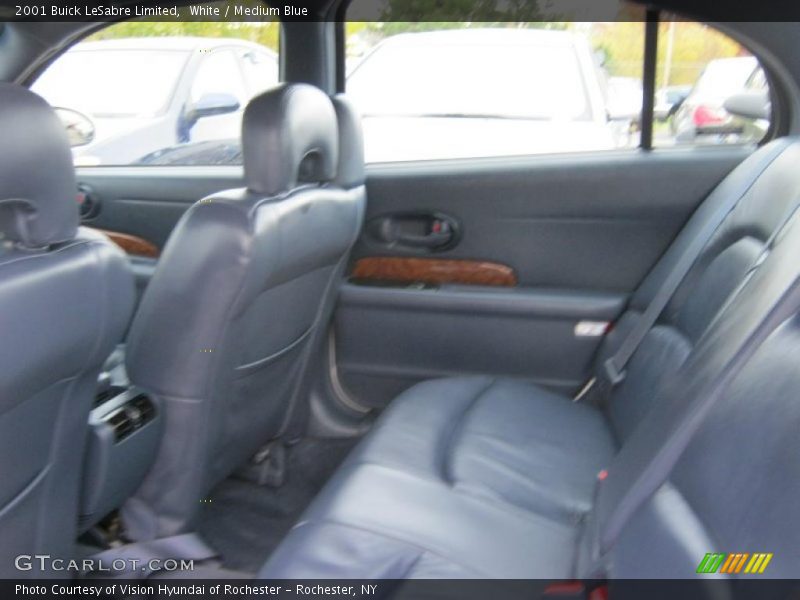 White / Medium Blue 2001 Buick LeSabre Limited
