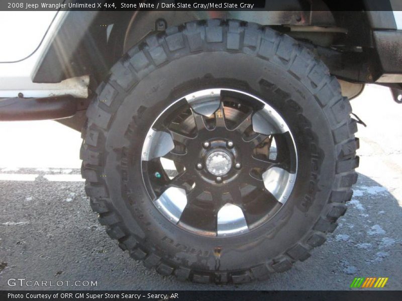 Stone White / Dark Slate Gray/Med Slate Gray 2008 Jeep Wrangler Unlimited X 4x4