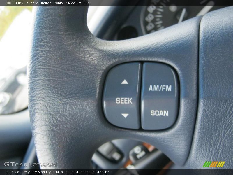 White / Medium Blue 2001 Buick LeSabre Limited