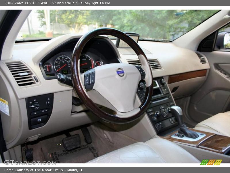 Silver Metallic / Taupe/Light Taupe 2004 Volvo XC90 T6 AWD