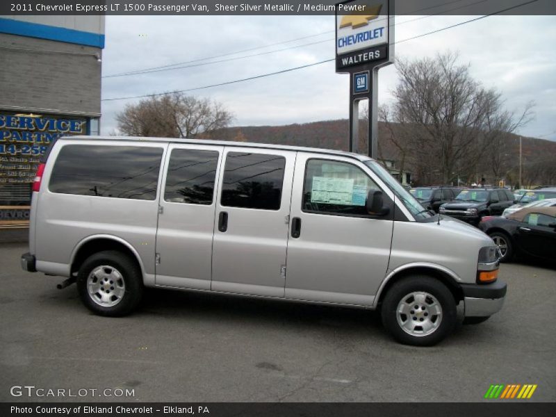 Sheer Silver Metallic / Medium Pewter 2011 Chevrolet Express LT 1500 Passenger Van