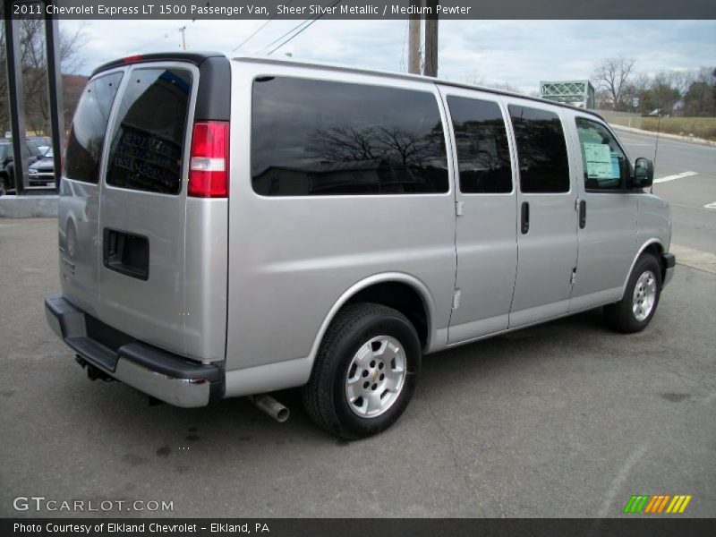 Sheer Silver Metallic / Medium Pewter 2011 Chevrolet Express LT 1500 Passenger Van