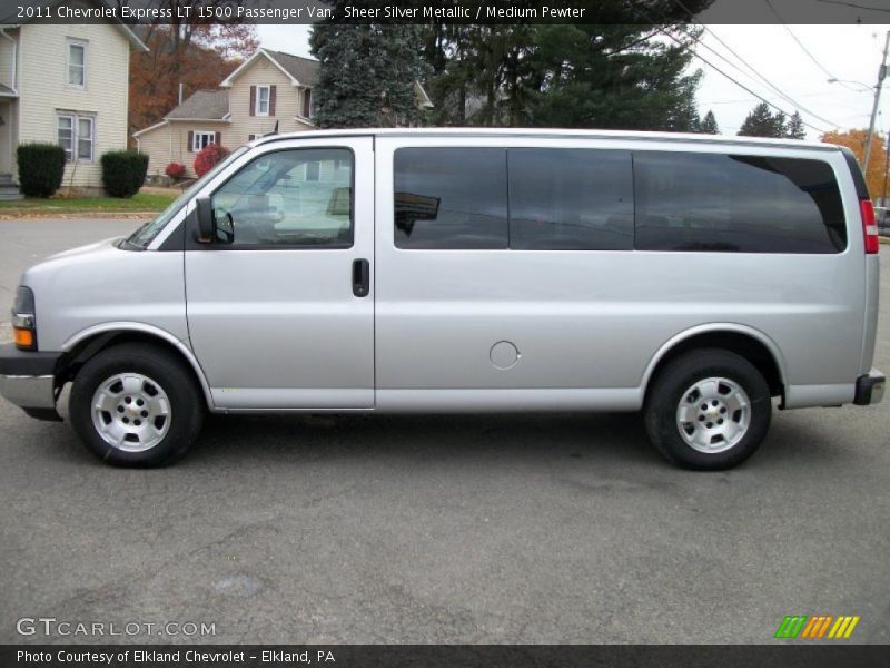 Sheer Silver Metallic / Medium Pewter 2011 Chevrolet Express LT 1500 Passenger Van