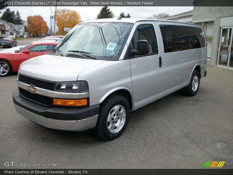 Sheer Silver Metallic / Medium Pewter 2011 Chevrolet Express LT 1500 Passenger Van