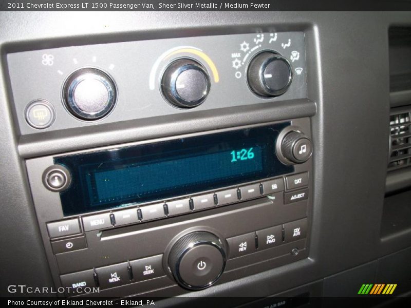Controls of 2011 Express LT 1500 Passenger Van