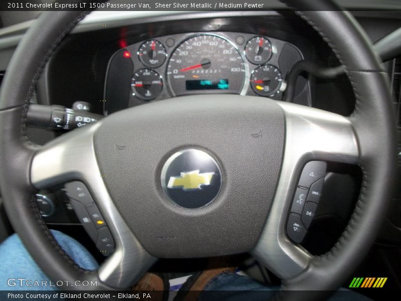 Sheer Silver Metallic / Medium Pewter 2011 Chevrolet Express LT 1500 Passenger Van