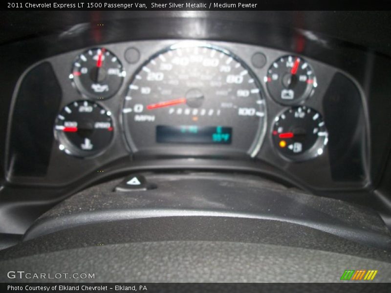 Sheer Silver Metallic / Medium Pewter 2011 Chevrolet Express LT 1500 Passenger Van