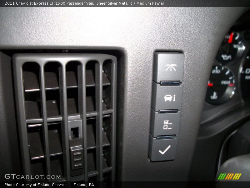 Controls of 2011 Express LT 1500 Passenger Van