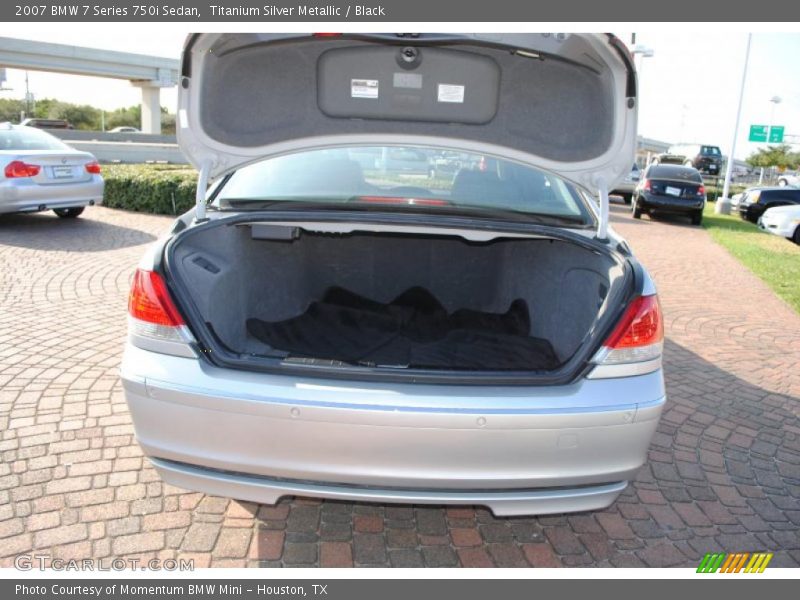 Titanium Silver Metallic / Black 2007 BMW 7 Series 750i Sedan