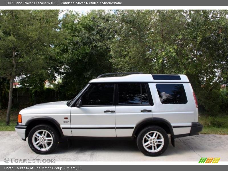 Zambezi Silver Metallic / Smokestone 2002 Land Rover Discovery II SE