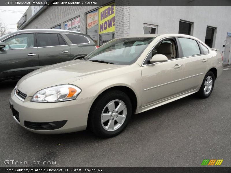 Gold Mist Metallic / Neutral 2010 Chevrolet Impala LT