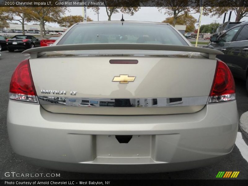 Gold Mist Metallic / Neutral 2010 Chevrolet Impala LT