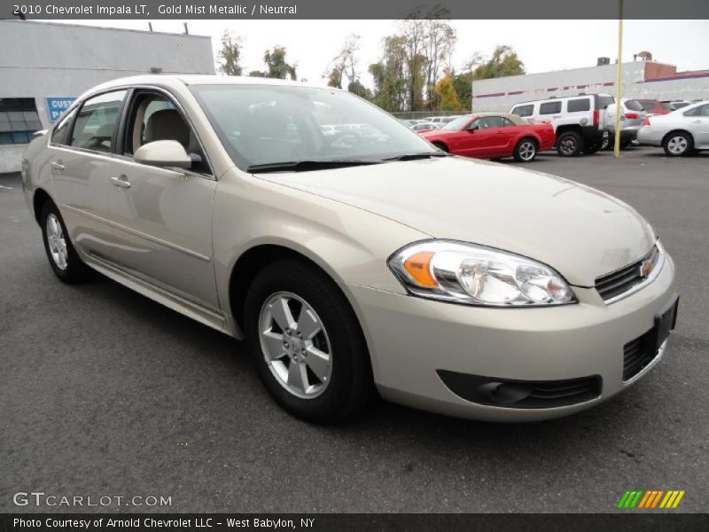 Gold Mist Metallic / Neutral 2010 Chevrolet Impala LT