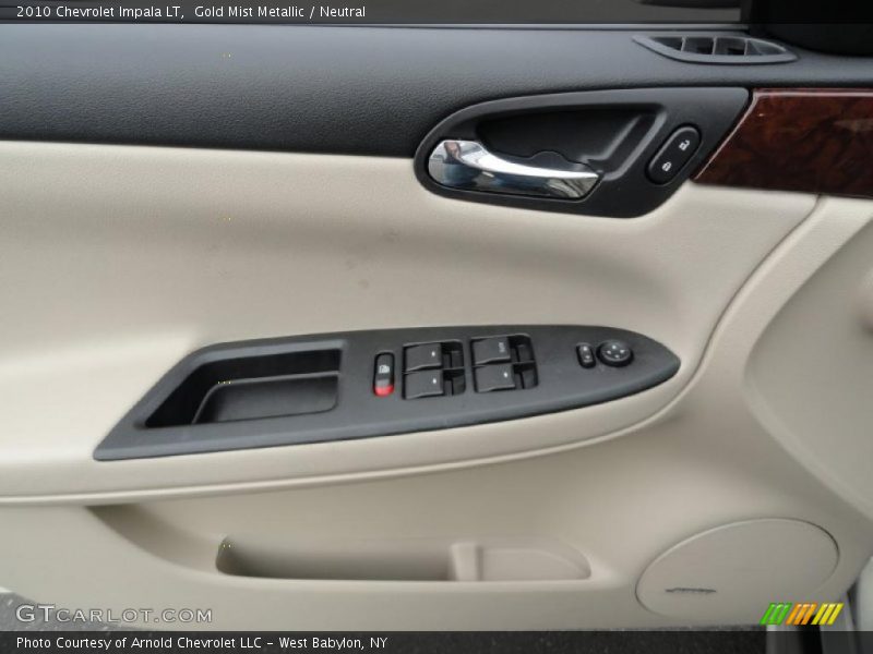 Gold Mist Metallic / Neutral 2010 Chevrolet Impala LT