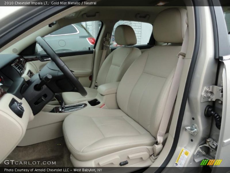 Gold Mist Metallic / Neutral 2010 Chevrolet Impala LT