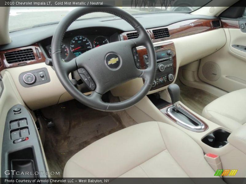 Gold Mist Metallic / Neutral 2010 Chevrolet Impala LT