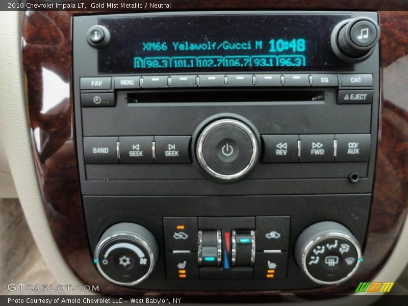 Gold Mist Metallic / Neutral 2010 Chevrolet Impala LT