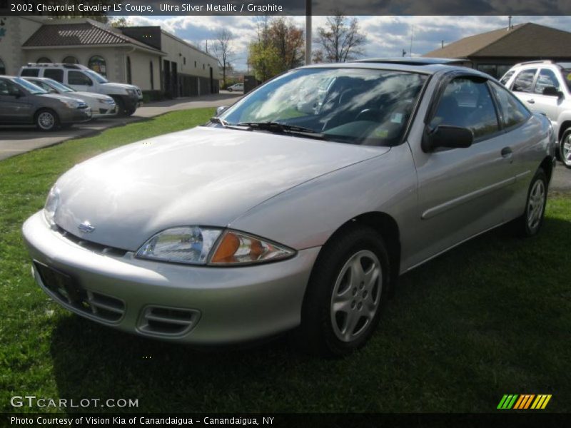 Ultra Silver Metallic / Graphite 2002 Chevrolet Cavalier LS Coupe