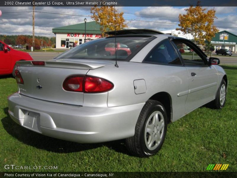 Ultra Silver Metallic / Graphite 2002 Chevrolet Cavalier LS Coupe