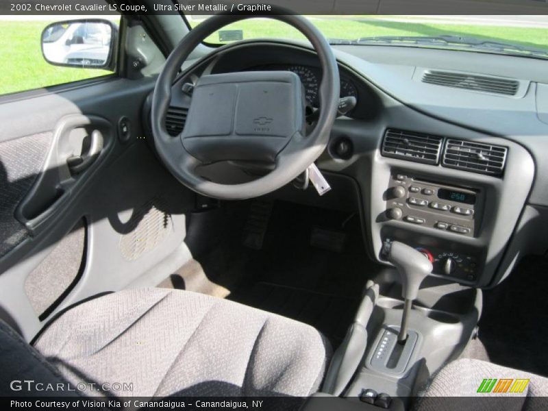 Ultra Silver Metallic / Graphite 2002 Chevrolet Cavalier LS Coupe