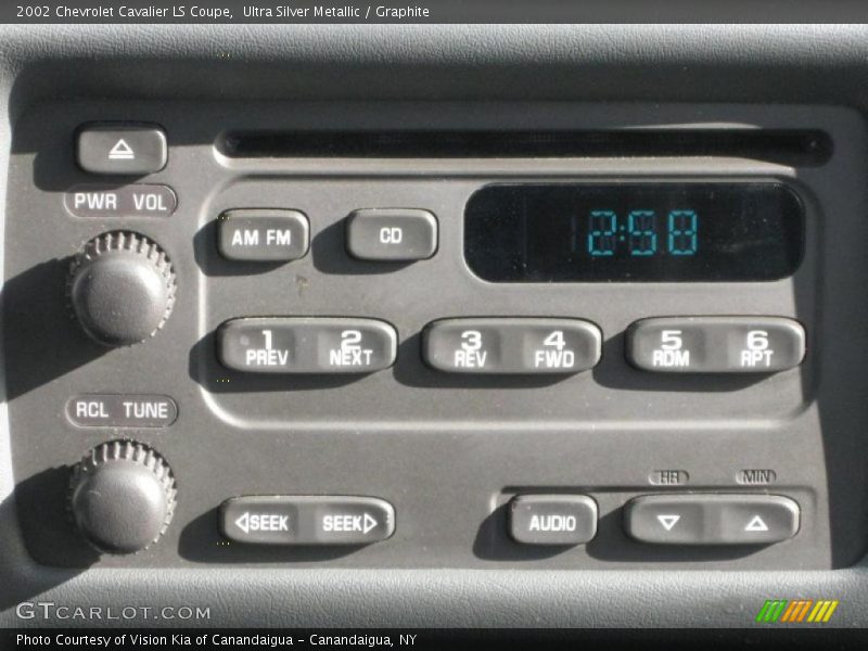 Ultra Silver Metallic / Graphite 2002 Chevrolet Cavalier LS Coupe