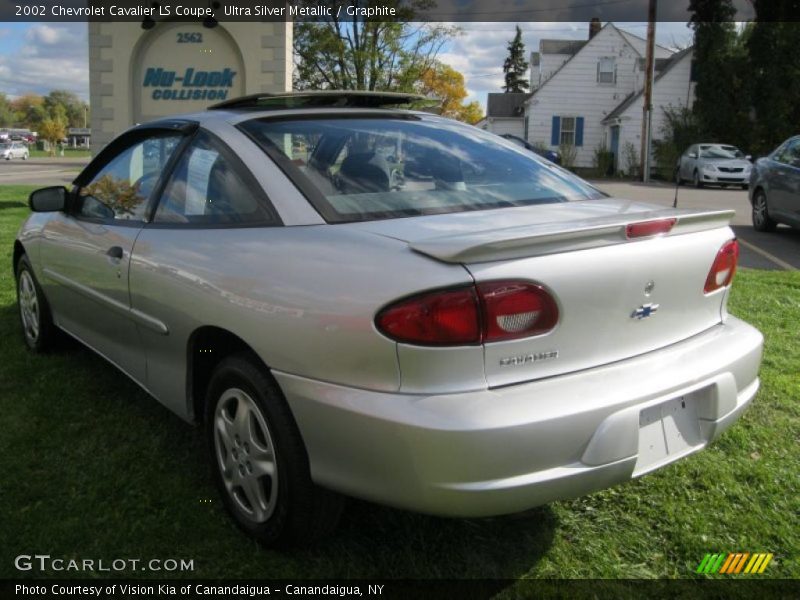 Ultra Silver Metallic / Graphite 2002 Chevrolet Cavalier LS Coupe