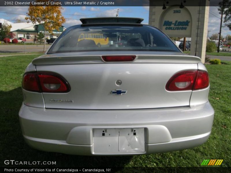 Ultra Silver Metallic / Graphite 2002 Chevrolet Cavalier LS Coupe