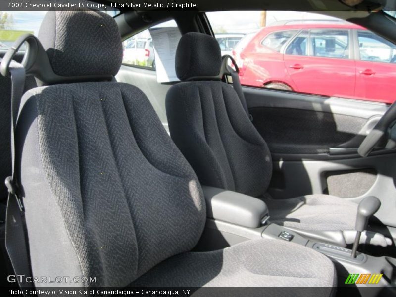 Ultra Silver Metallic / Graphite 2002 Chevrolet Cavalier LS Coupe