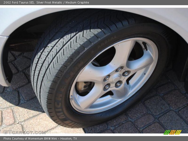 Silver Frost Metallic / Medium Graphite 2002 Ford Taurus SES