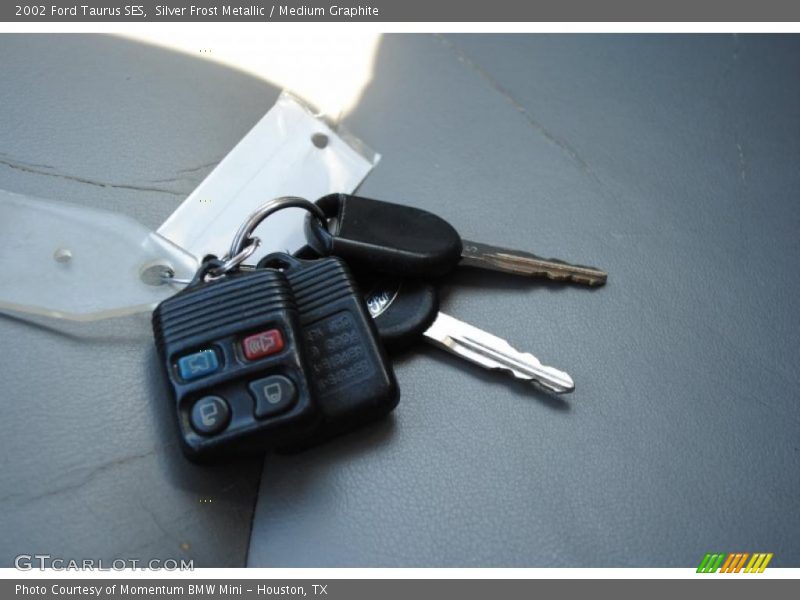 Silver Frost Metallic / Medium Graphite 2002 Ford Taurus SES