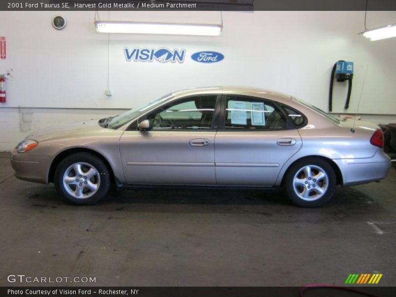 Harvest Gold Metallic / Medium Parchment 2001 Ford Taurus SE