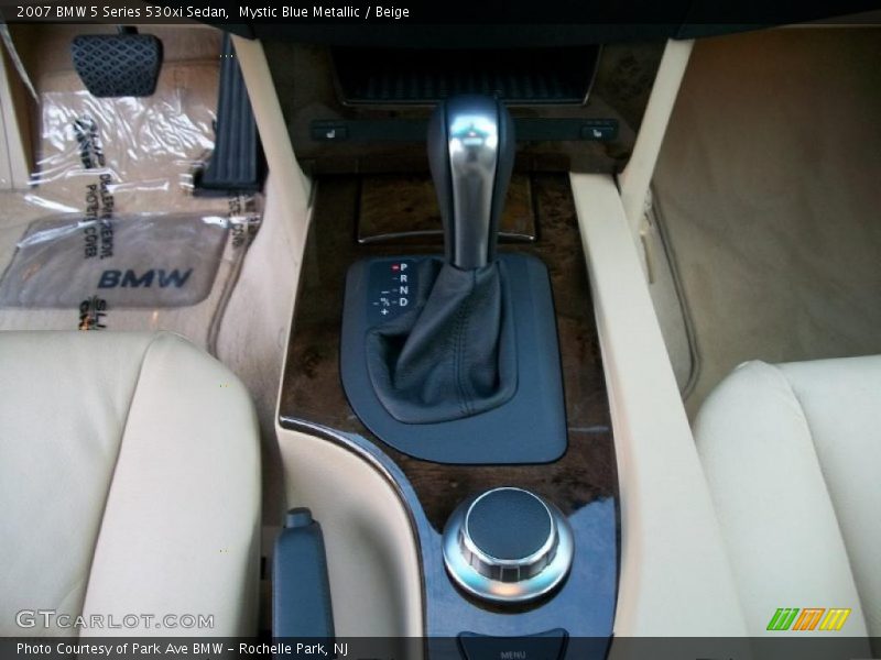 Mystic Blue Metallic / Beige 2007 BMW 5 Series 530xi Sedan