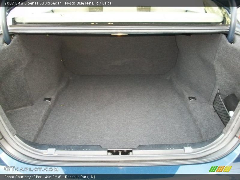 Mystic Blue Metallic / Beige 2007 BMW 5 Series 530xi Sedan