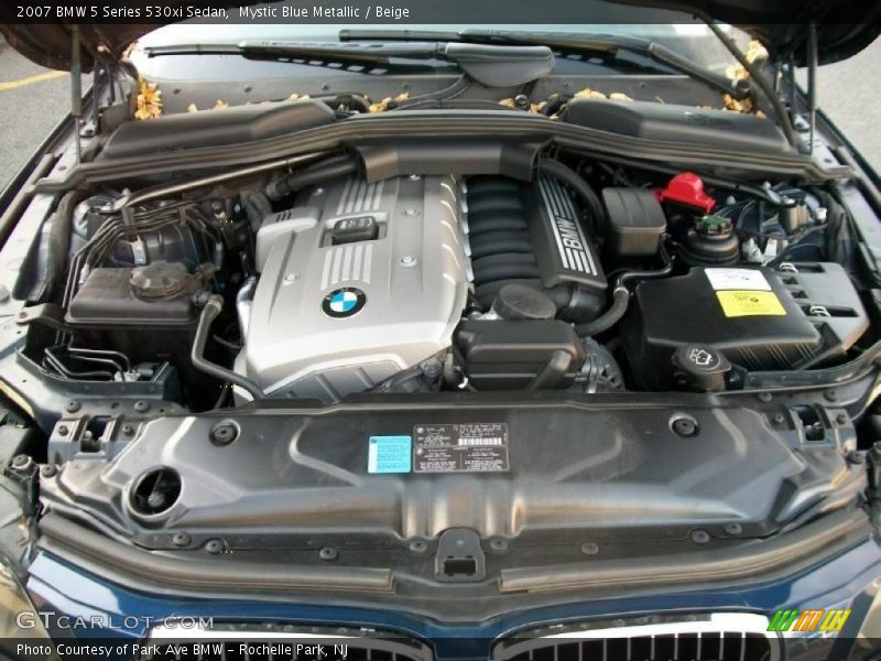 Mystic Blue Metallic / Beige 2007 BMW 5 Series 530xi Sedan
