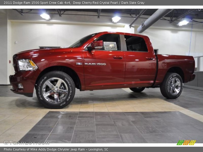 Deep Cherry Red Crystal Pearl / Dark Slate Gray 2011 Dodge Ram 1500 Sport Crew Cab 4x4
