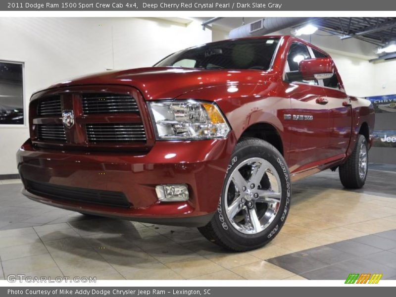 Deep Cherry Red Crystal Pearl / Dark Slate Gray 2011 Dodge Ram 1500 Sport Crew Cab 4x4