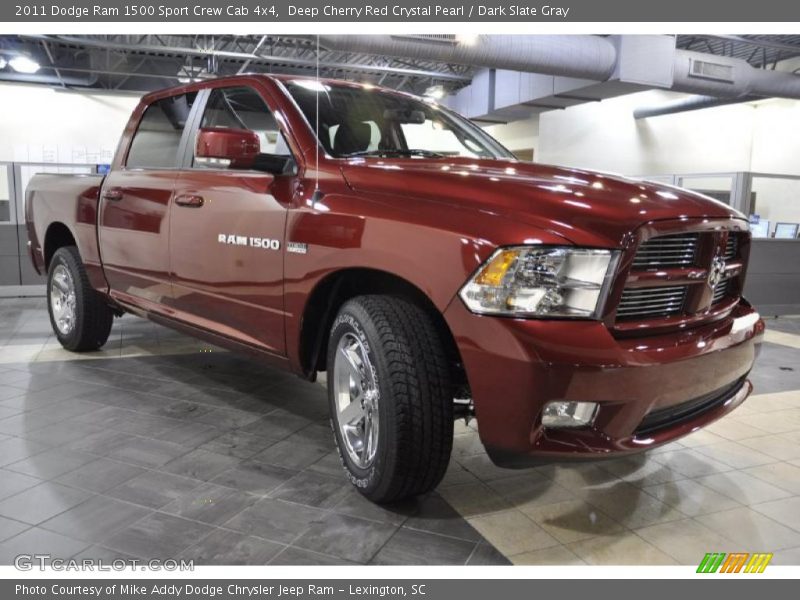 Deep Cherry Red Crystal Pearl / Dark Slate Gray 2011 Dodge Ram 1500 Sport Crew Cab 4x4