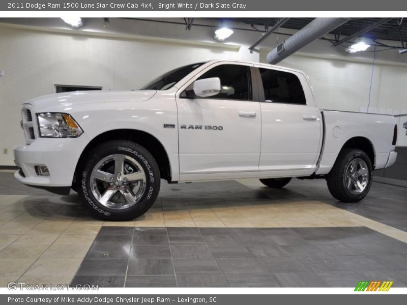 Bright White / Dark Slate Gray 2011 Dodge Ram 1500 Lone Star Crew Cab 4x4