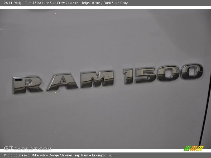 Bright White / Dark Slate Gray 2011 Dodge Ram 1500 Lone Star Crew Cab 4x4