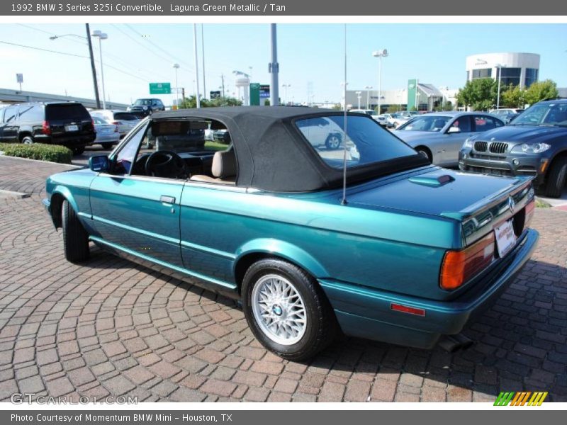 Laguna Green Metallic / Tan 1992 BMW 3 Series 325i Convertible