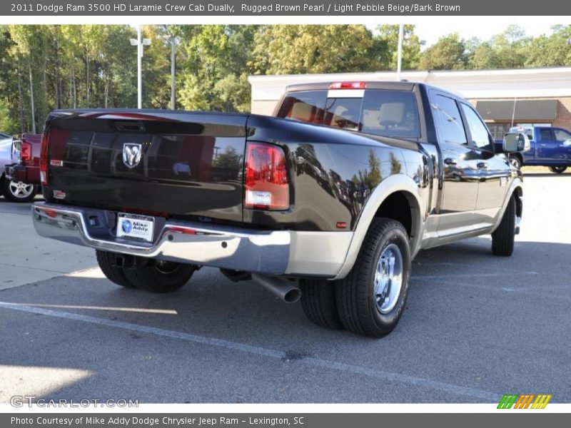 Rugged Brown Pearl / Light Pebble Beige/Bark Brown 2011 Dodge Ram 3500 HD Laramie Crew Cab Dually