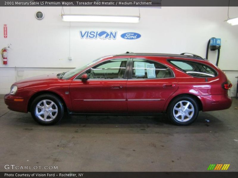 Toreador Red Metallic / Medium Parchment 2001 Mercury Sable LS Premium Wagon