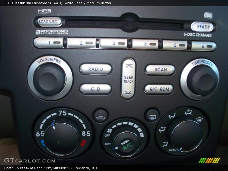 White Pearl / Medium Brown 2011 Mitsubishi Endeavor SE AWD