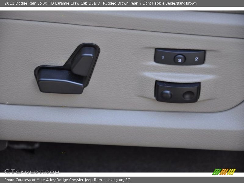 Rugged Brown Pearl / Light Pebble Beige/Bark Brown 2011 Dodge Ram 3500 HD Laramie Crew Cab Dually