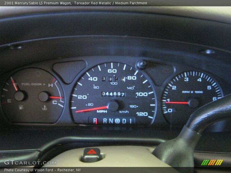 Toreador Red Metallic / Medium Parchment 2001 Mercury Sable LS Premium Wagon