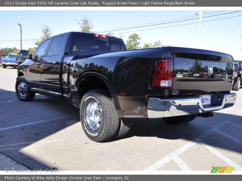 Rugged Brown Pearl / Light Pebble Beige/Bark Brown 2011 Dodge Ram 3500 HD Laramie Crew Cab Dually