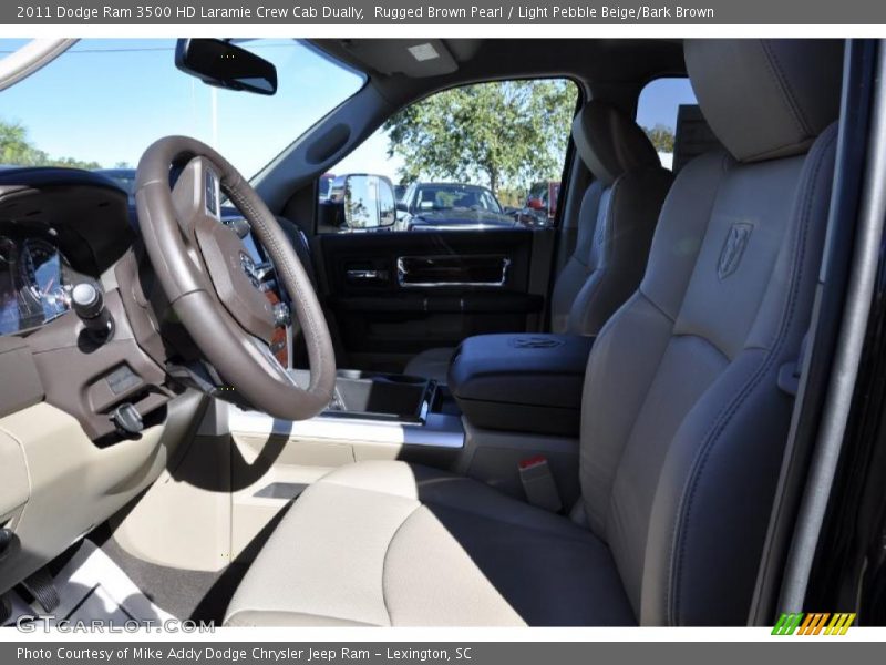 Rugged Brown Pearl / Light Pebble Beige/Bark Brown 2011 Dodge Ram 3500 HD Laramie Crew Cab Dually