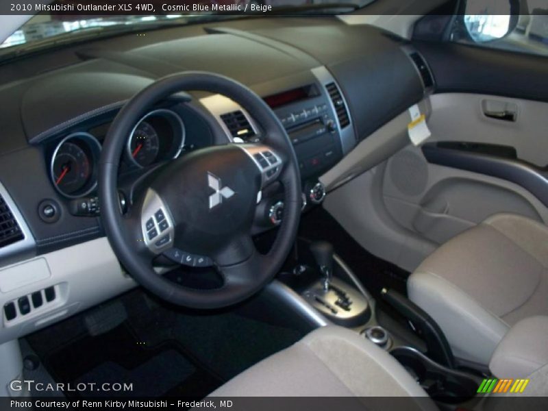  2010 Outlander XLS 4WD Beige Interior