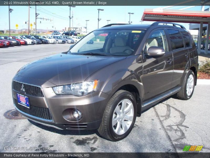 Quartz Brown Metallic / Beige 2010 Mitsubishi Outlander XLS 4WD