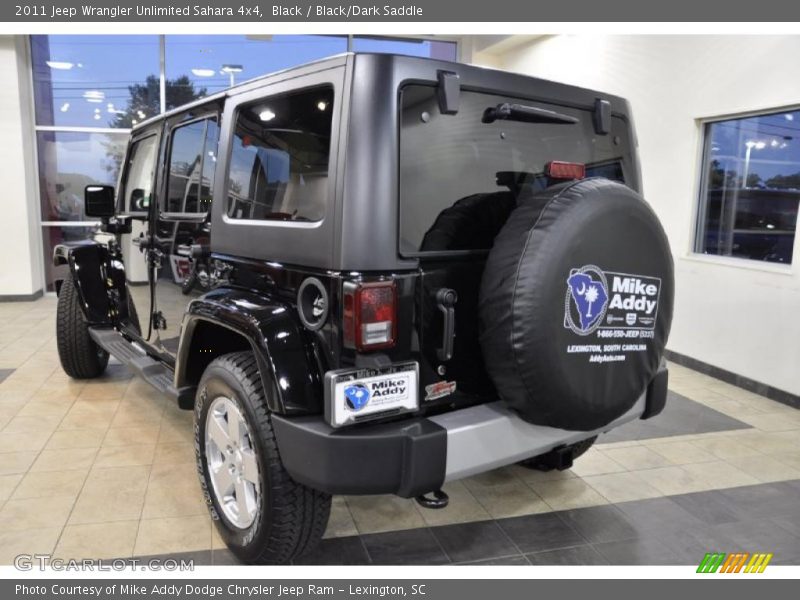 Black / Black/Dark Saddle 2011 Jeep Wrangler Unlimited Sahara 4x4